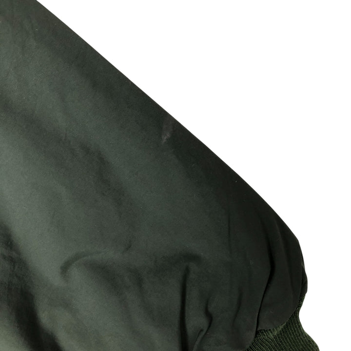 90s-00'S LLBean padded nylon blouson, men's size L Nylon Green type dark green Vintage Second Hand