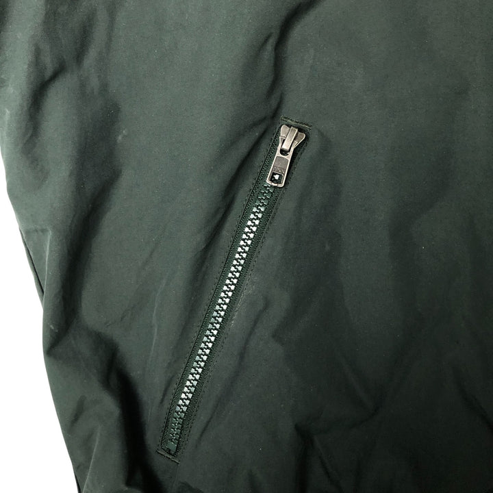 90s-00'S LLBean padded nylon blouson, men's size L Nylon Green type dark green Vintage Second Hand