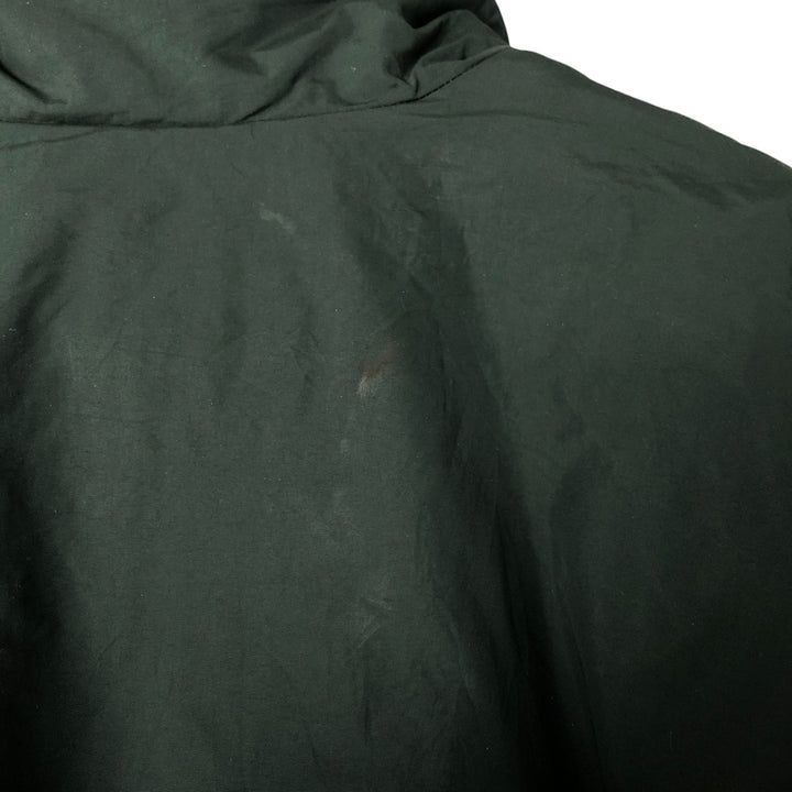 90s-00'S LLBean padded nylon blouson, men's size L Nylon Green type dark green Vintage Second Hand
