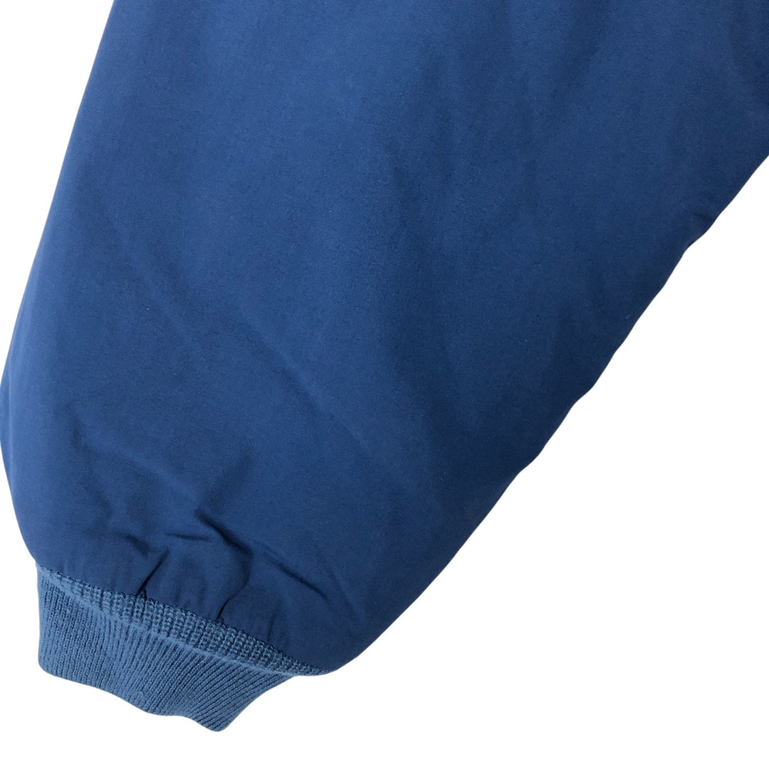 90s-00'S LLBean padded nylon blouson, men's size L Nylon Navy blue Vintage Second Hand