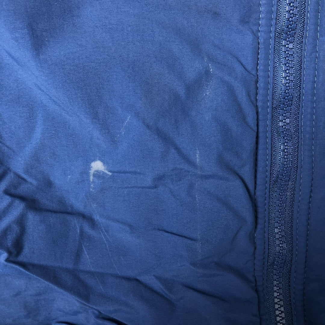 90s-00'S LLBean padded nylon blouson, men's size L Nylon Navy blue Vintage Second Hand