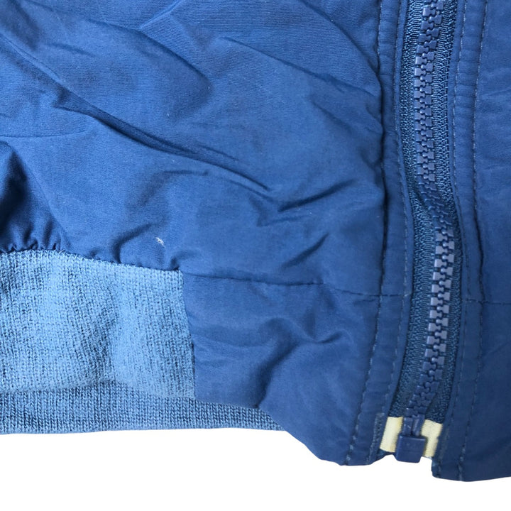 90s-00'S LLBean padded nylon blouson, men's size L Nylon Navy blue Vintage Second Hand