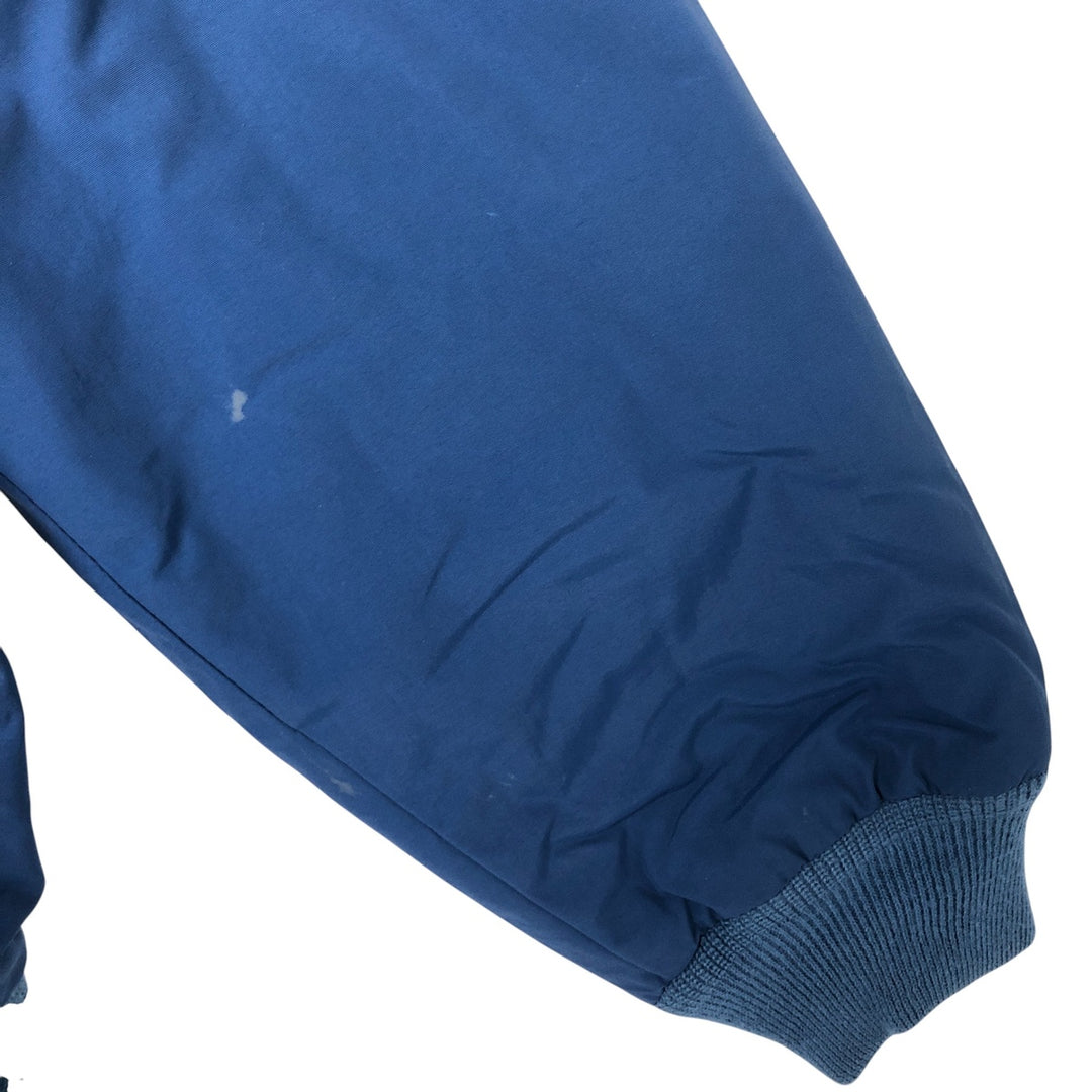 90s-00'S LLBean padded nylon blouson, men's size L Nylon Navy blue Vintage Second Hand