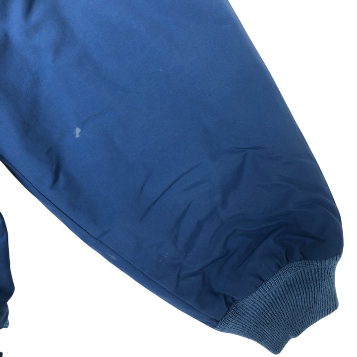 90s-00'S LLBean padded nylon blouson, men's size L Nylon Navy blue Vintage Second Hand