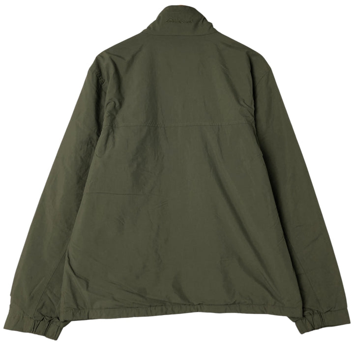 Eddie Bauer padded puffer jacket, men's size L Nylon Khaki type Vintage Second Hand