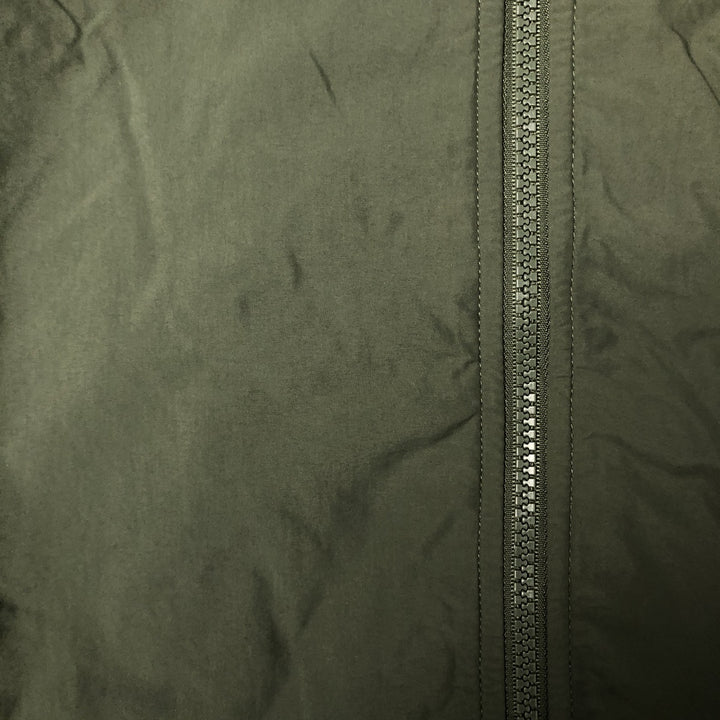 Eddie Bauer padded puffer jacket, men's size L Nylon Khaki type Vintage Second Hand