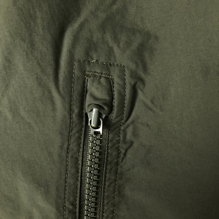 Eddie Bauer padded puffer jacket, men's size L Nylon Khaki type Vintage Second Hand