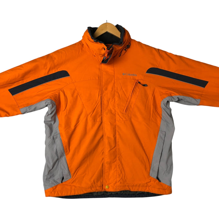 00'S Columbia Padded Mountain Jacket, Shell Jacket, Puffer Jacket, Men's L size Nylon orange type Vintage Second Hand