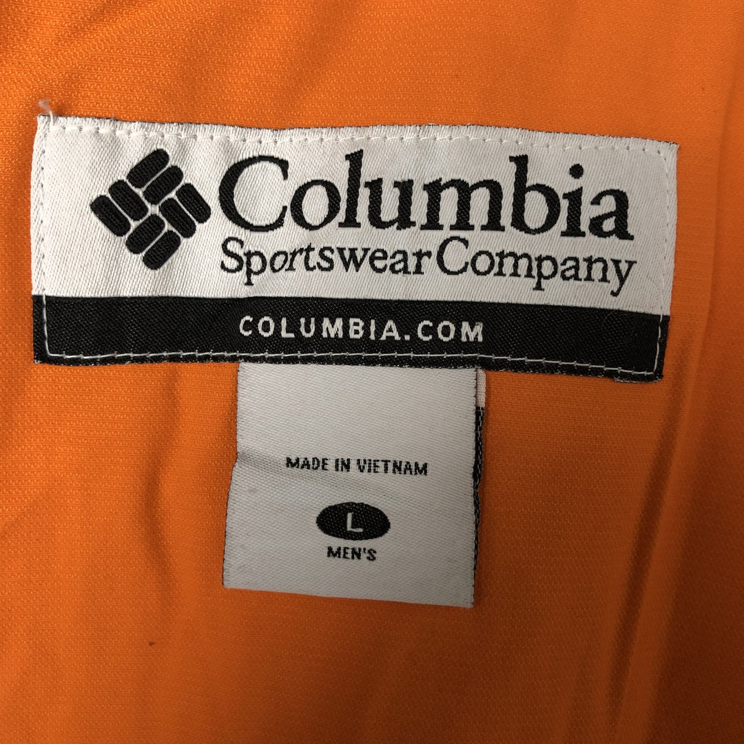 00'S Columbia Padded Mountain Jacket, Shell Jacket, Puffer Jacket, Men's L size Nylon orange type Vintage Second Hand