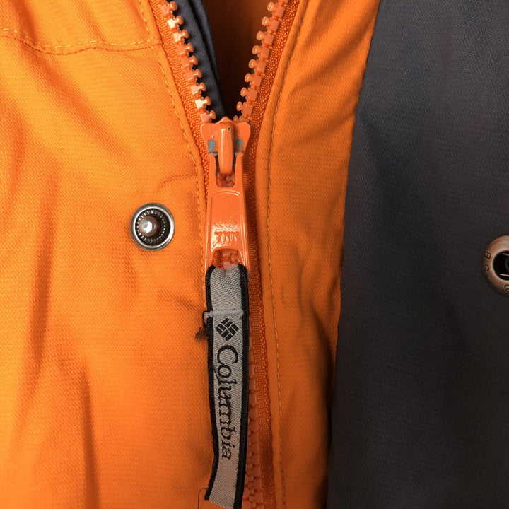 00'S Columbia Padded Mountain Jacket, Shell Jacket, Puffer Jacket, Men's L size Nylon orange type Vintage Second Hand