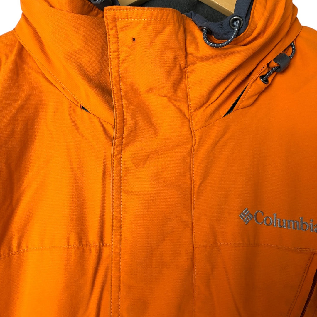 00'S Columbia Padded Mountain Jacket, Shell Jacket, Puffer Jacket, Men's L size Nylon orange type Vintage Second Hand