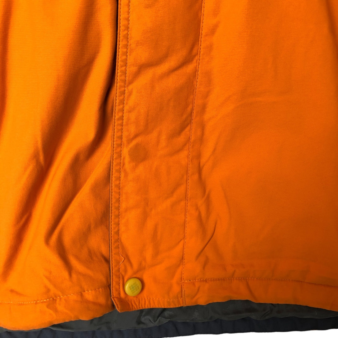 00'S Columbia Padded Mountain Jacket, Shell Jacket, Puffer Jacket, Men's L size Nylon orange type Vintage Second Hand