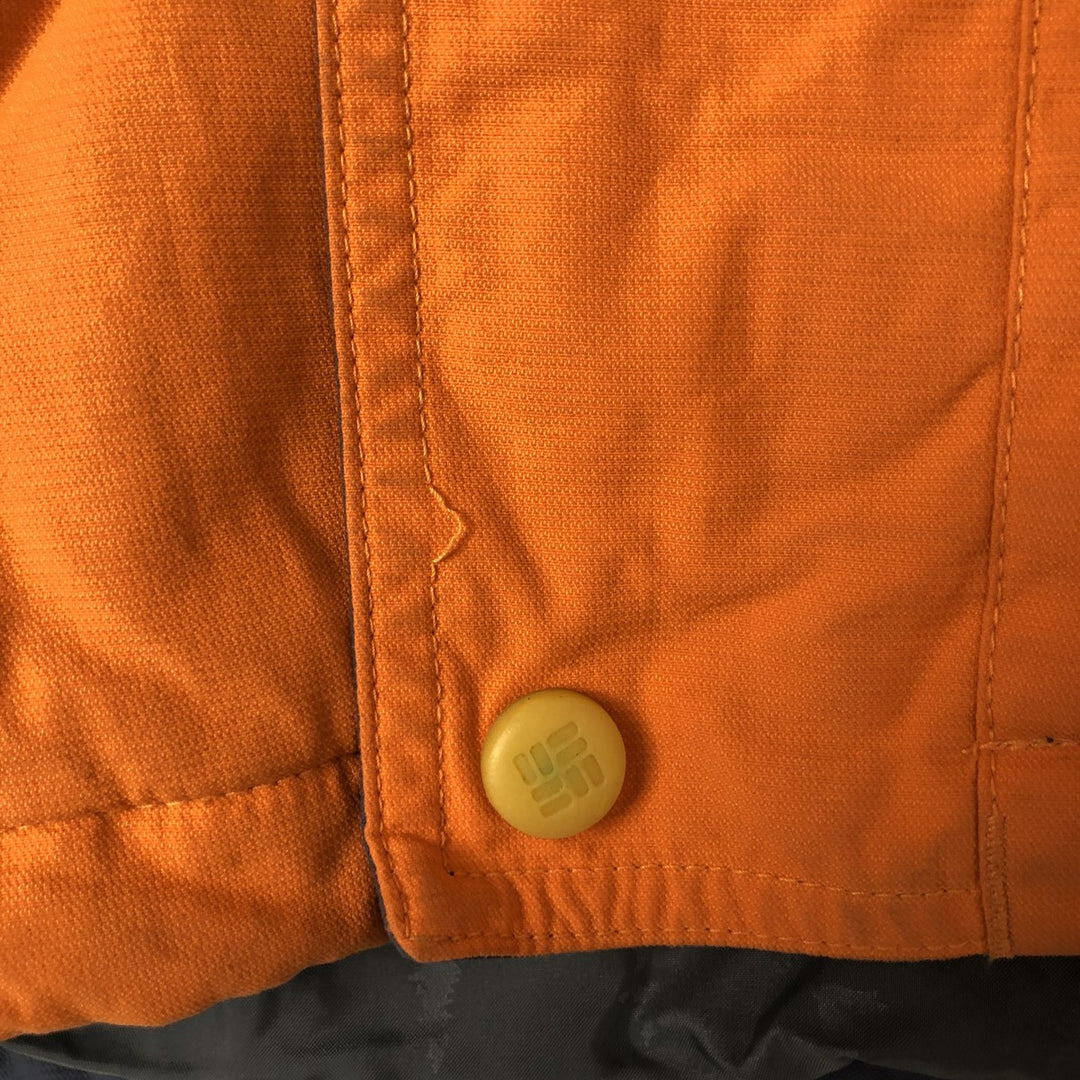 00'S Columbia Padded Mountain Jacket, Shell Jacket, Puffer Jacket, Men's L size Nylon orange type Vintage Second Hand