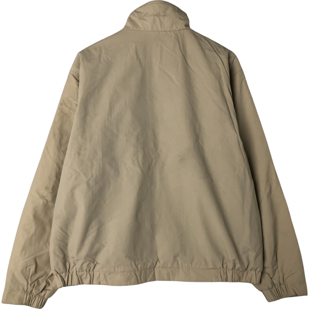 Vintage 1990'S Eddie Bauer padded nylon jacket, size M, men's Nylon Beige type Vintage Second Hand