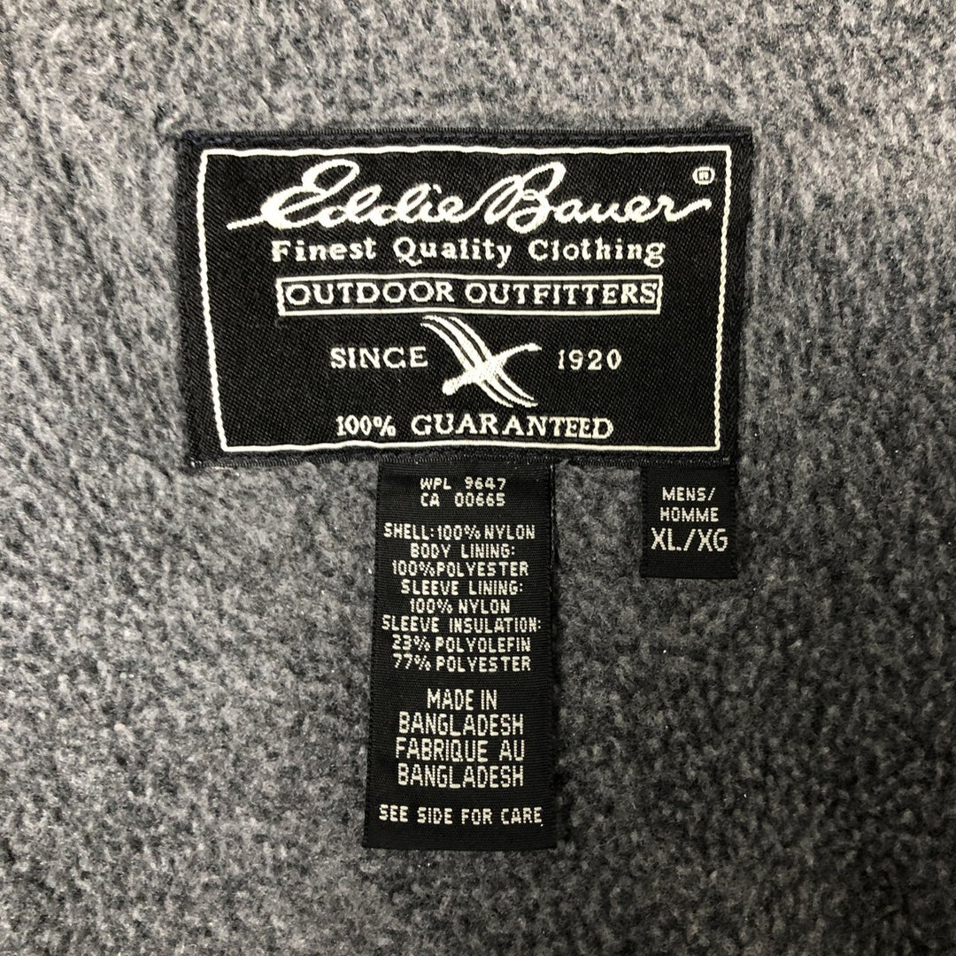 90s-00'S Eddie Bauer Nylon Jacket, Men's Size XL Nylon navy blue type Vintage Second Hand
