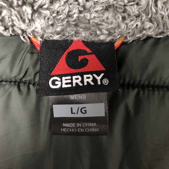 Gerry stand-collar padded puffer jacket, men's size L polyester black type Vintage Second Hand