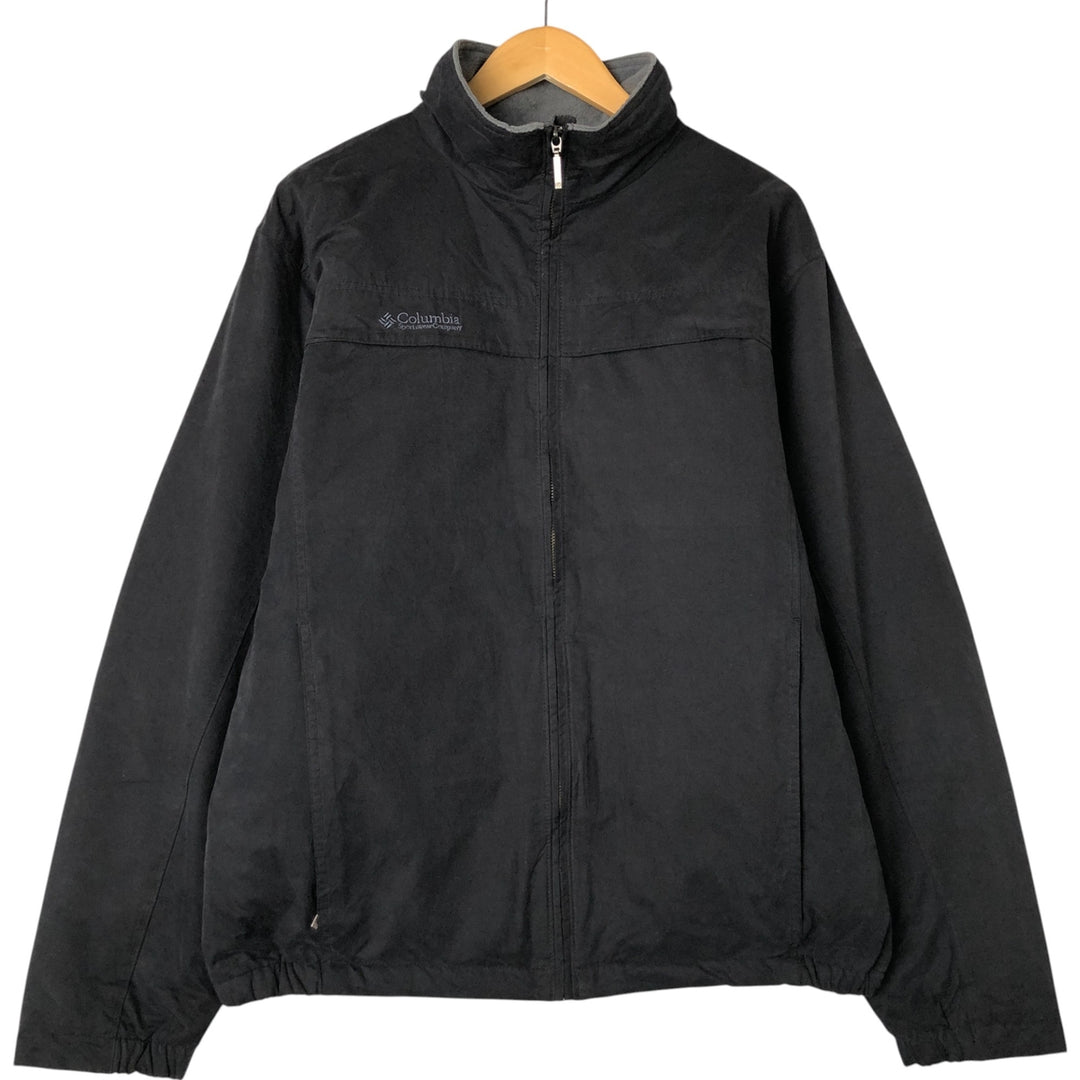 2000'S Columbia padded puffer jacket, men's size L polyester black type Vintage Second Hand