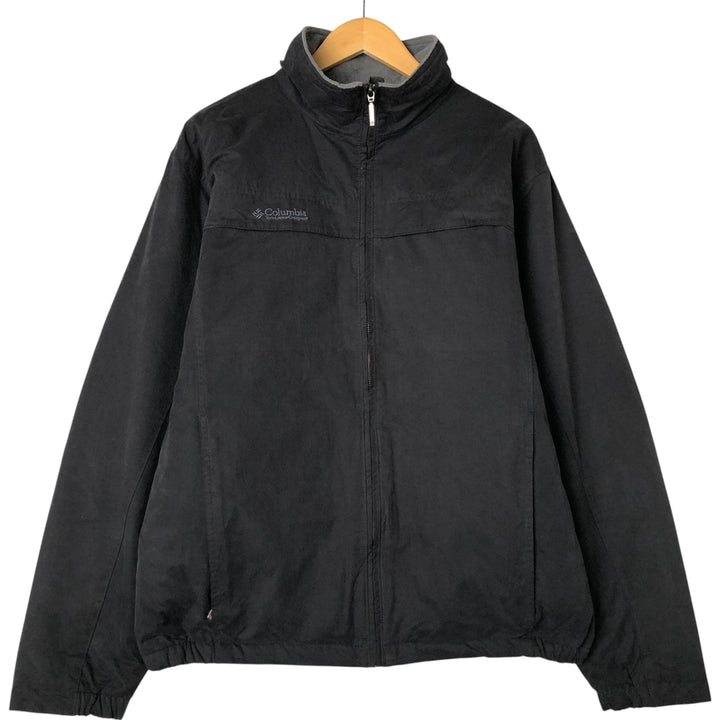 2000'S Columbia padded puffer jacket, men's size L polyester black type Vintage Second Hand