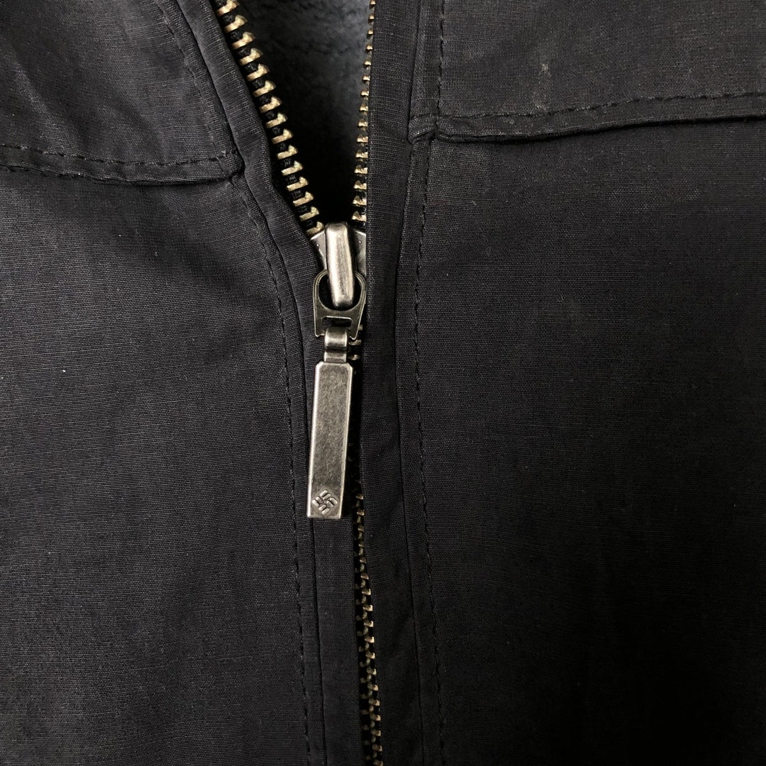 2000'S Columbia padded puffer jacket, men's size L polyester black type Vintage Second Hand