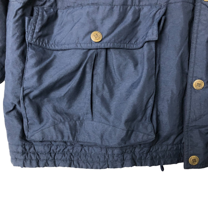 90'S Vintage Columbia White Tag Padded Parka Puffer Jacket, Men's Size L Nylon navy blue type Vintage Second Hand