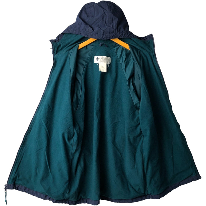90'S Vintage Columbia Nylon Parka, Men's Size Medium Nylon navy blue type Vintage Second Hand