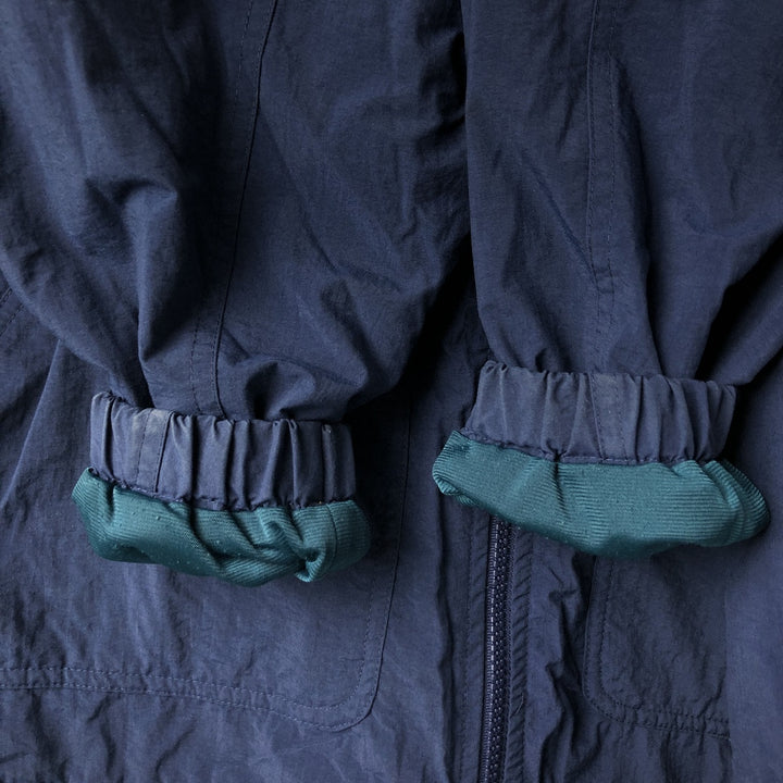 90'S Vintage Columbia Nylon Parka, Men's Size Medium Nylon navy blue type Vintage Second Hand