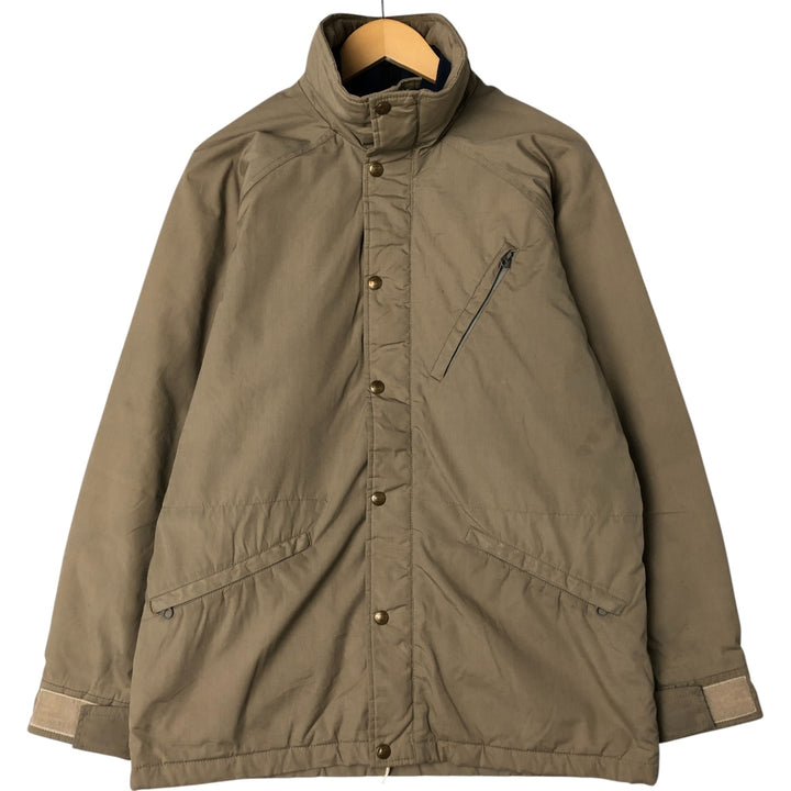 70s-80'S LLBean Stand Collar Padded Mountain Jacket, Shell Jacket, Men's Size M polyester Beige type Vintage Second Hand