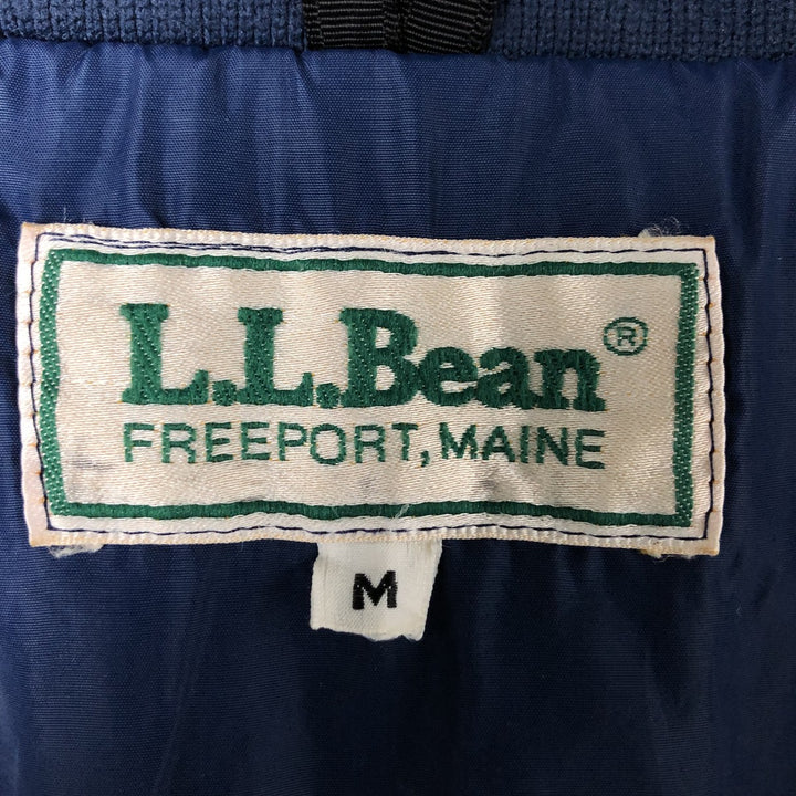 70s-80'S LLBean Stand Collar Padded Mountain Jacket, Shell Jacket, Men's Size M polyester Beige type Vintage Second Hand