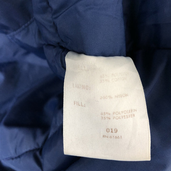 70s-80'S LLBean Stand Collar Padded Mountain Jacket, Shell Jacket, Men's Size M polyester Beige type Vintage Second Hand