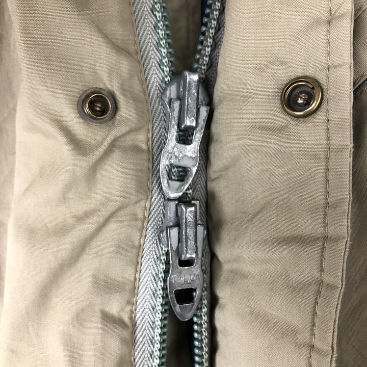 70s-80'S LLBean Stand Collar Padded Mountain Jacket, Shell Jacket, Men's Size M polyester Beige type Vintage Second Hand