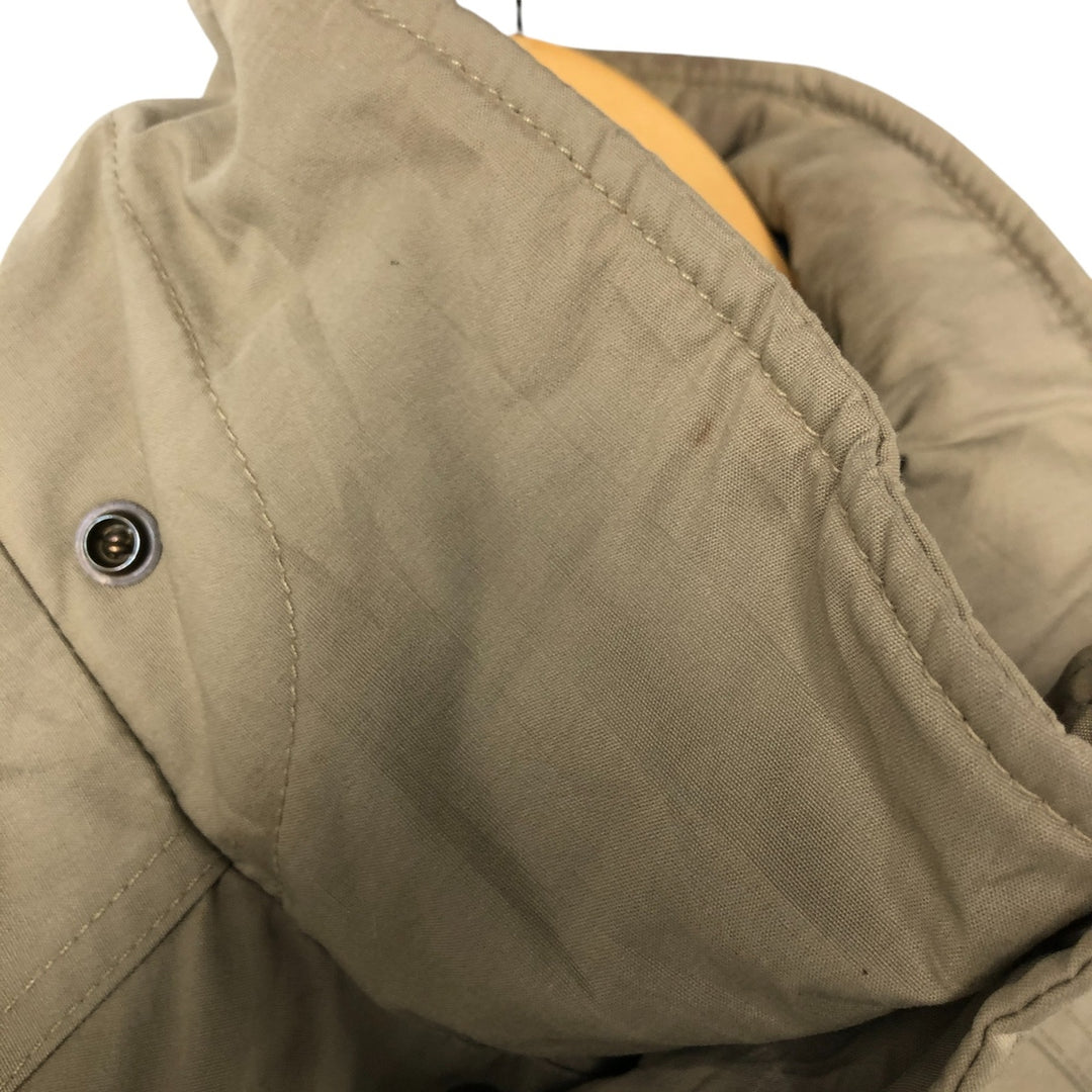 70s-80'S LLBean Stand Collar Padded Mountain Jacket, Shell Jacket, Men's Size M polyester Beige type Vintage Second Hand