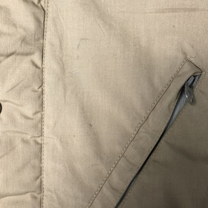 70s-80'S LLBean Stand Collar Padded Mountain Jacket, Shell Jacket, Men's Size M polyester Beige type Vintage Second Hand