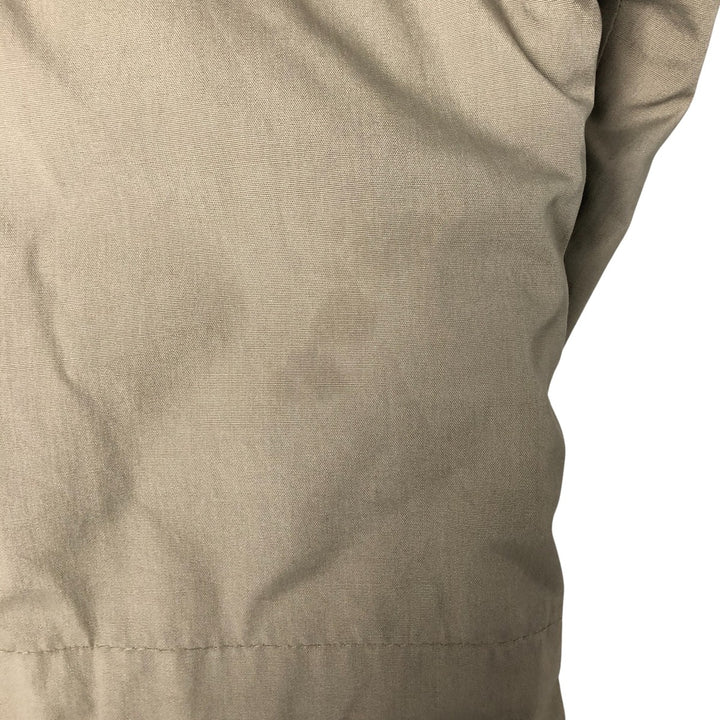 70s-80'S LLBean Stand Collar Padded Mountain Jacket, Shell Jacket, Men's Size M polyester Beige type Vintage Second Hand