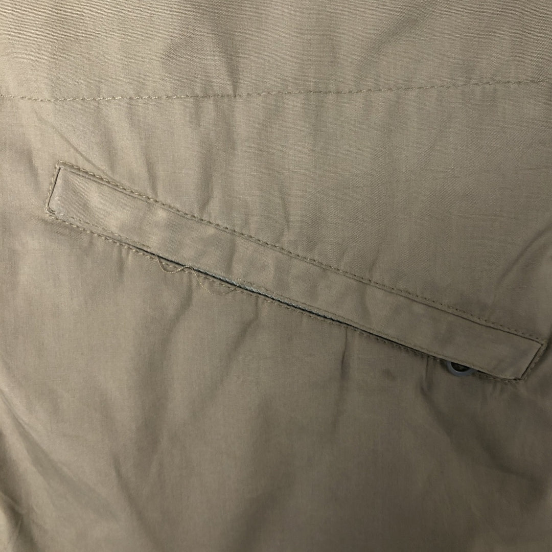 70s-80'S LLBean Stand Collar Padded Mountain Jacket, Shell Jacket, Men's Size M polyester Beige type Vintage Second Hand