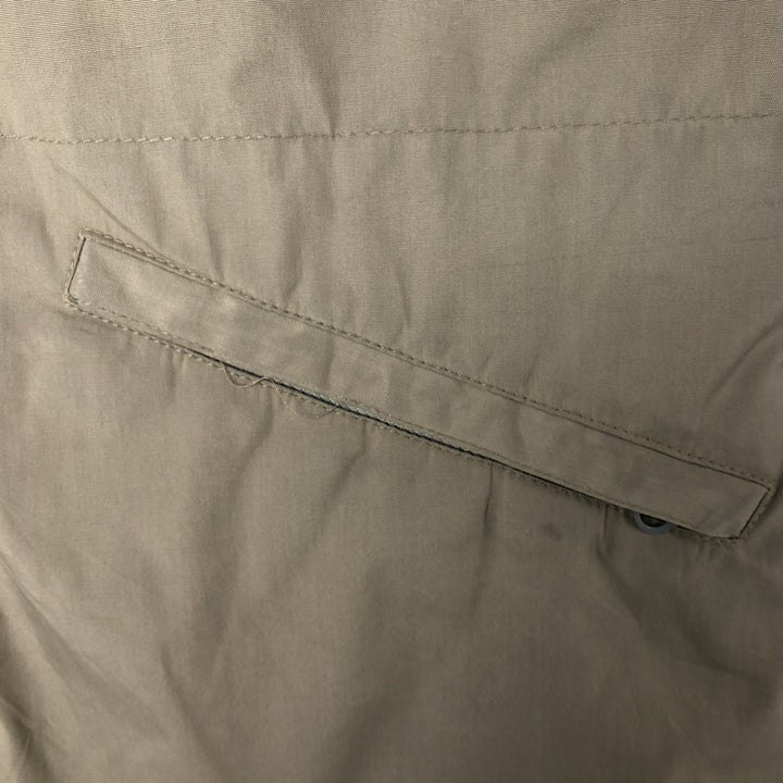 70s-80'S LLBean Stand Collar Padded Mountain Jacket, Shell Jacket, Men's Size M polyester Beige type Vintage Second Hand