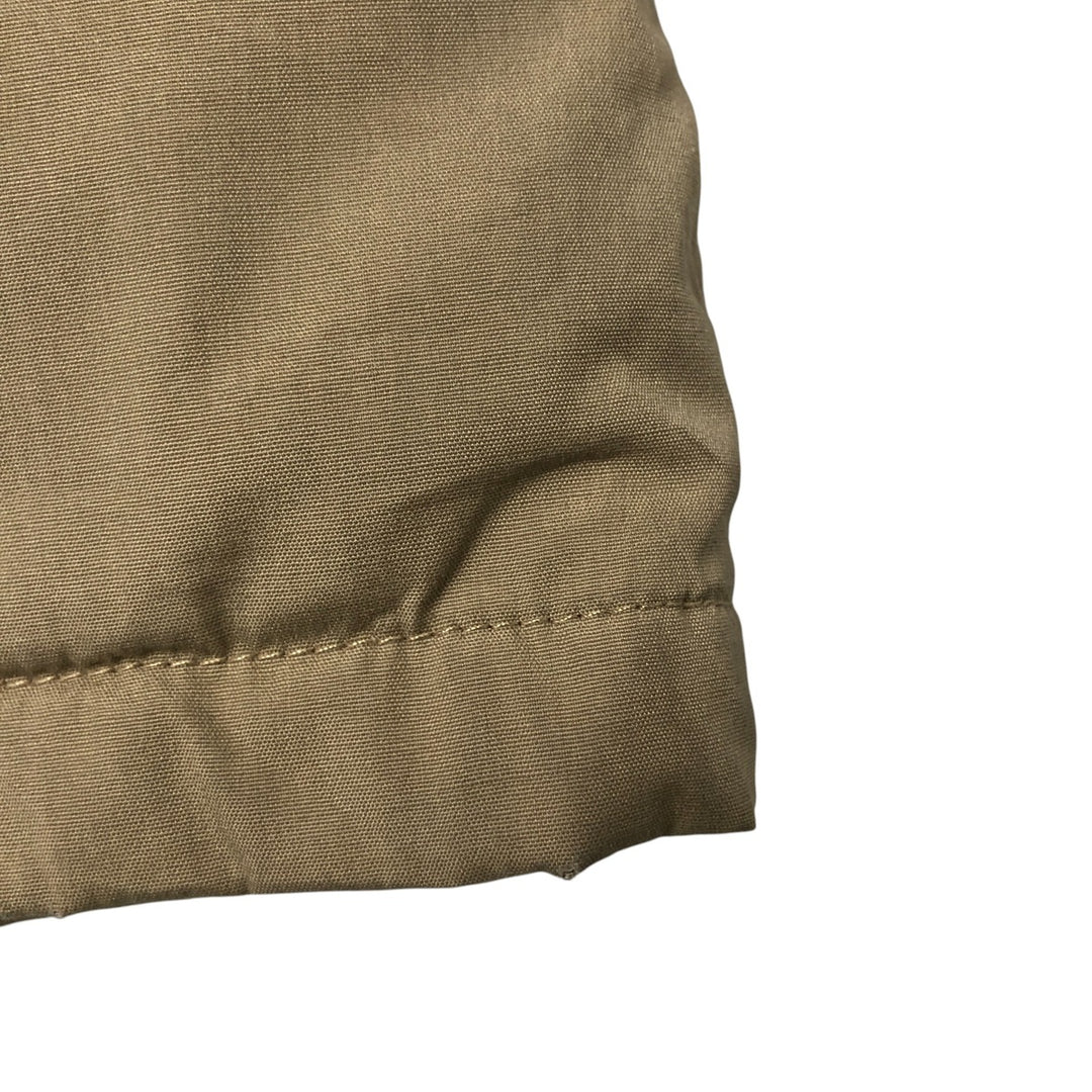 70s-80'S LLBean Stand Collar Padded Mountain Jacket, Shell Jacket, Men's Size M polyester Beige type Vintage Second Hand