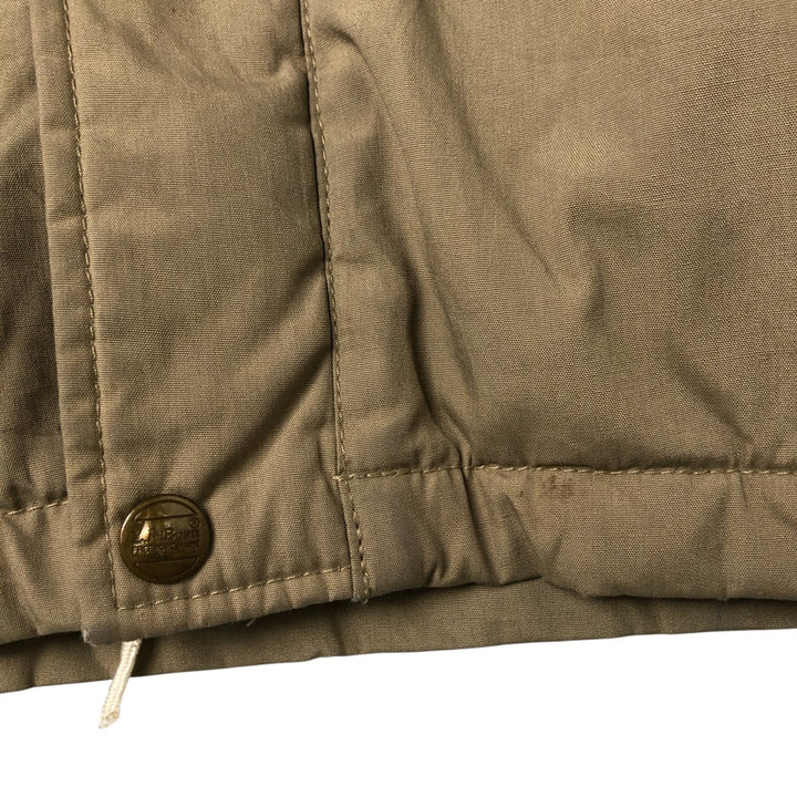 70s-80'S LLBean Stand Collar Padded Mountain Jacket, Shell Jacket, Men's Size M polyester Beige type Vintage Second Hand