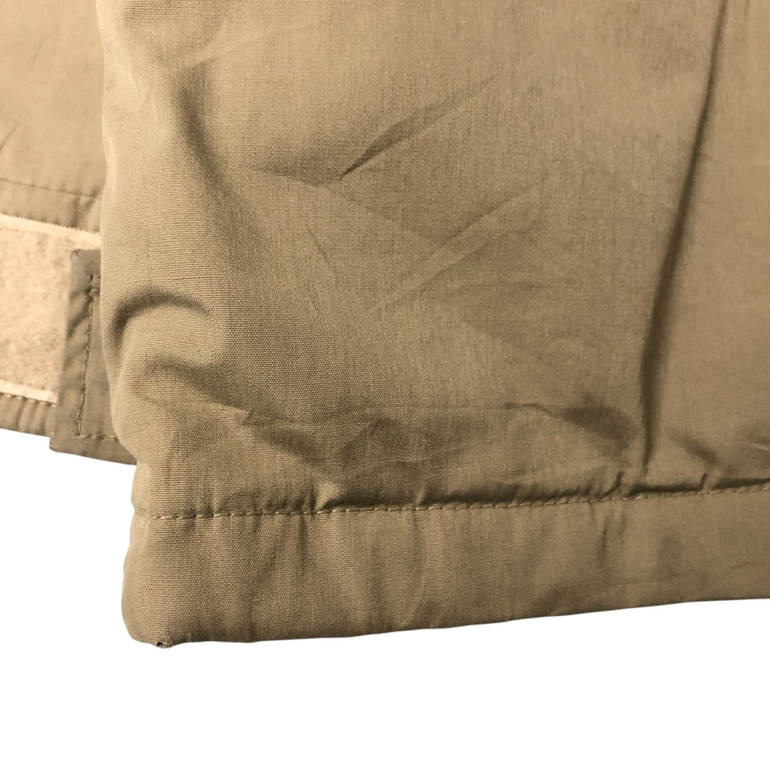 70s-80'S LLBean Stand Collar Padded Mountain Jacket, Shell Jacket, Men's Size M polyester Beige type Vintage Second Hand