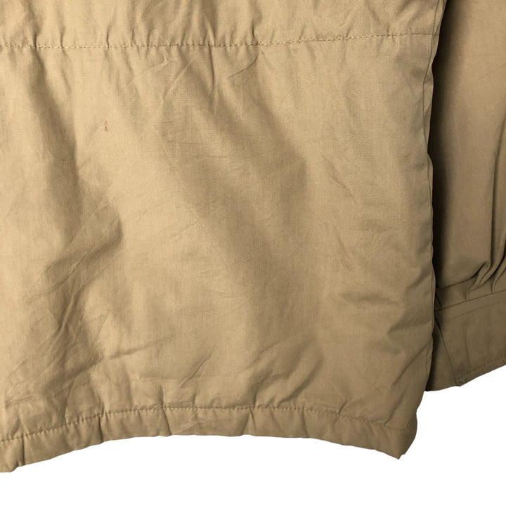 70s-80'S LLBean Stand Collar Padded Mountain Jacket, Shell Jacket, Men's Size M polyester Beige type Vintage Second Hand