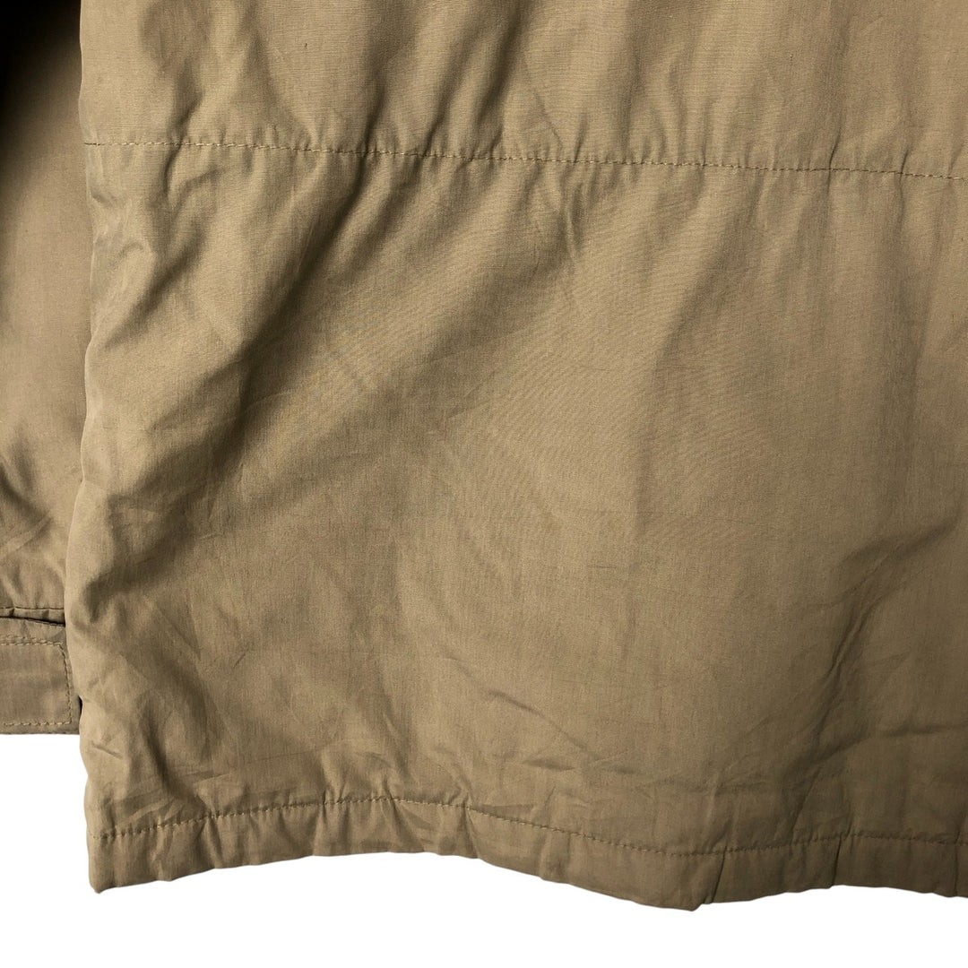 70s-80'S LLBean Stand Collar Padded Mountain Jacket, Shell Jacket, Men's Size M polyester Beige type Vintage Second Hand