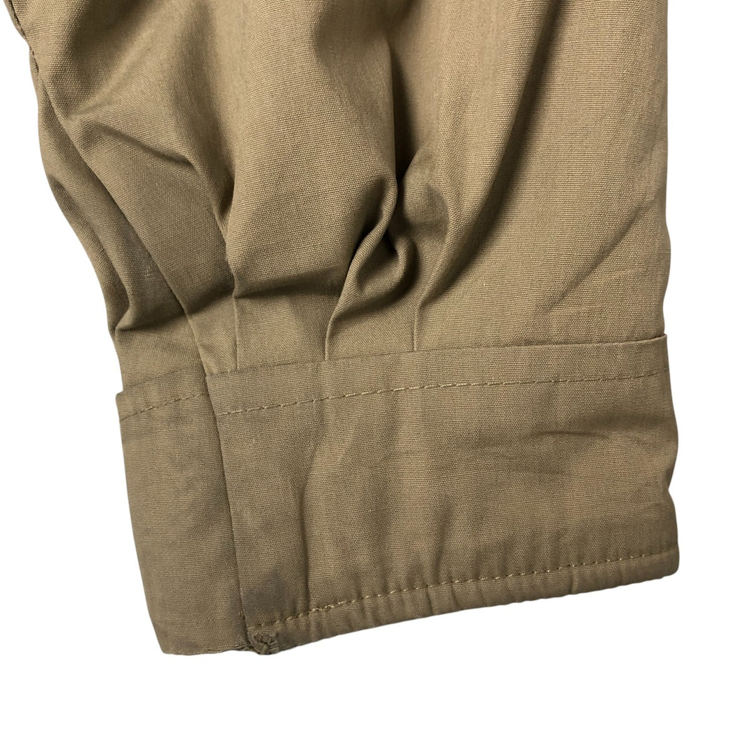 70s-80'S LLBean Stand Collar Padded Mountain Jacket, Shell Jacket, Men's Size M polyester Beige type Vintage Second Hand