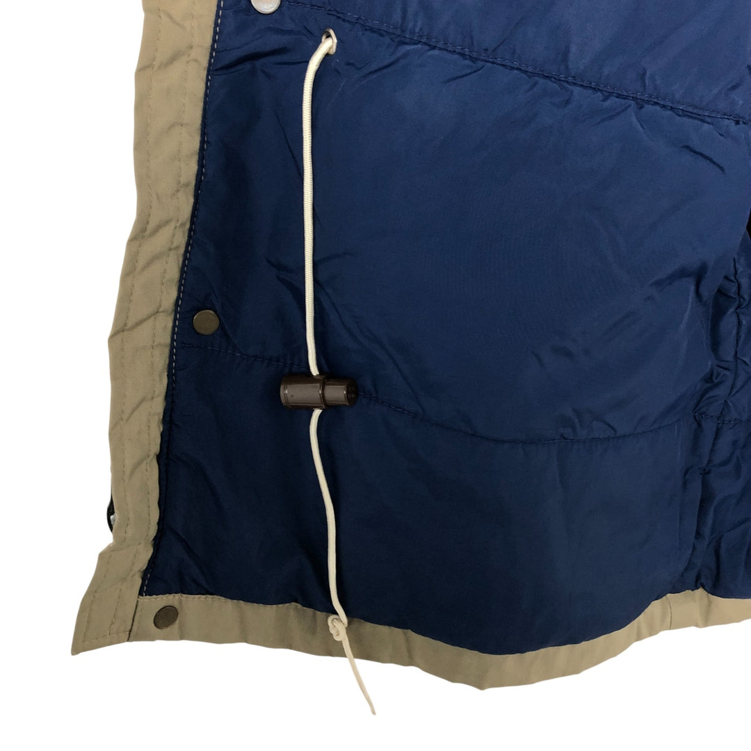 70s-80'S LLBean Stand Collar Padded Mountain Jacket, Shell Jacket, Men's Size M polyester Beige type Vintage Second Hand