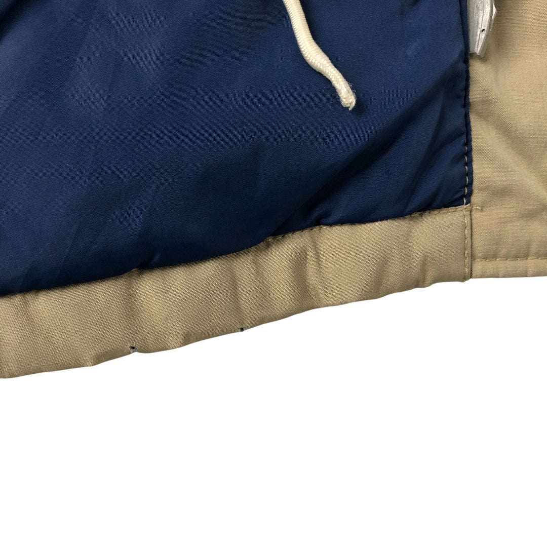 70s-80'S LLBean Stand Collar Padded Mountain Jacket, Shell Jacket, Men's Size M polyester Beige type Vintage Second Hand