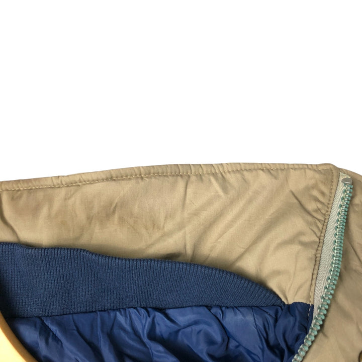 70s-80'S LLBean Stand Collar Padded Mountain Jacket, Shell Jacket, Men's Size M polyester Beige type Vintage Second Hand