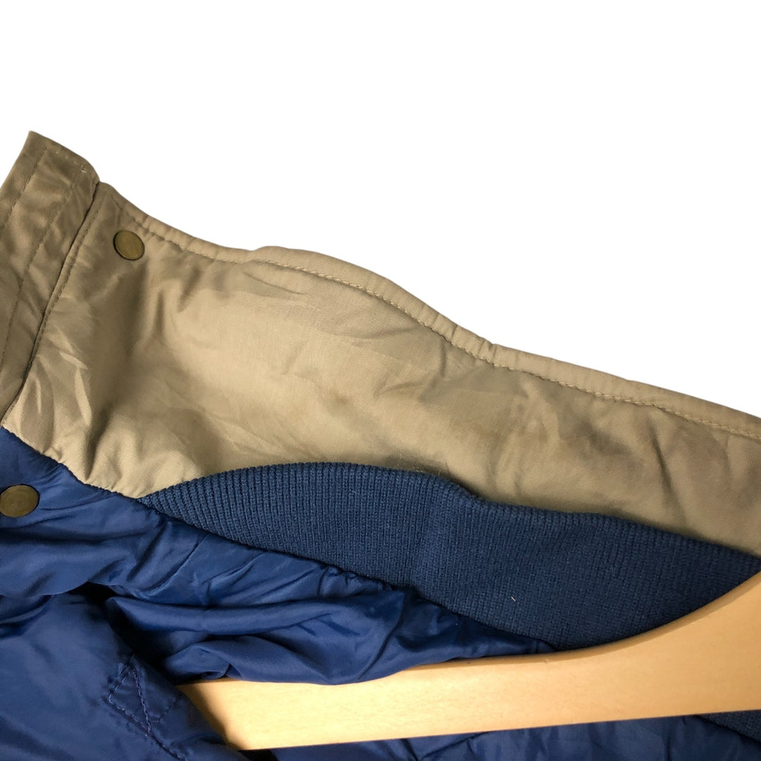 70s-80'S LLBean Stand Collar Padded Mountain Jacket, Shell Jacket, Men's Size M polyester Beige type Vintage Second Hand