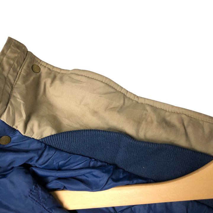 70s-80'S LLBean Stand Collar Padded Mountain Jacket, Shell Jacket, Men's Size M polyester Beige type Vintage Second Hand