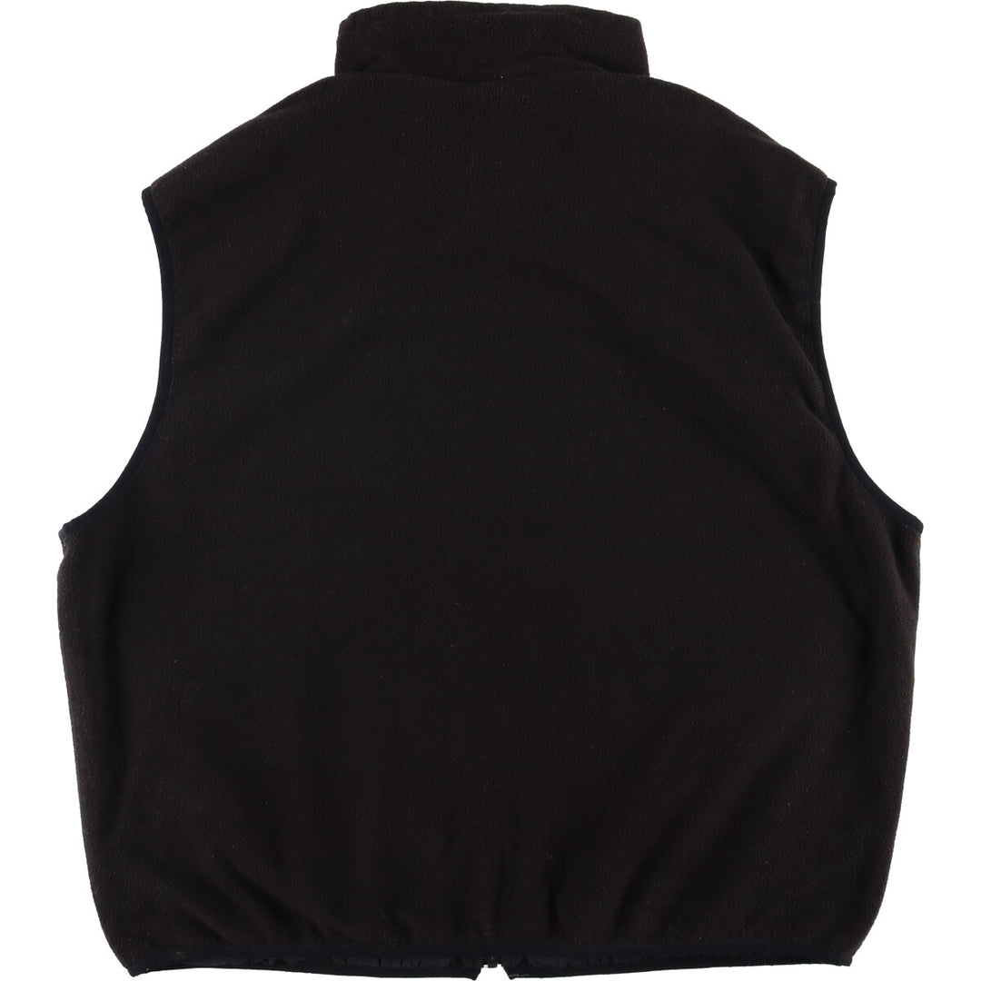 North End Reversible Nylon and Fleece Vest, Men's XL Nylon black type Vintage Second Hand