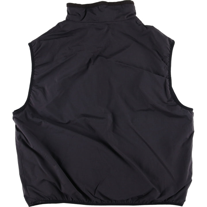 North End Reversible Nylon and Fleece Vest, Men's XL Nylon black type Vintage Second Hand