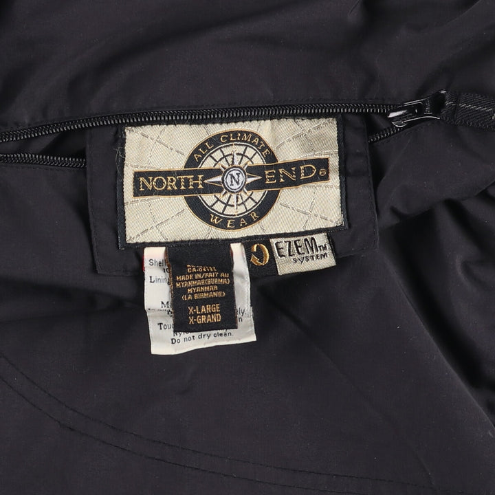 North End Reversible Nylon and Fleece Vest, Men's XL Nylon black type Vintage Second Hand