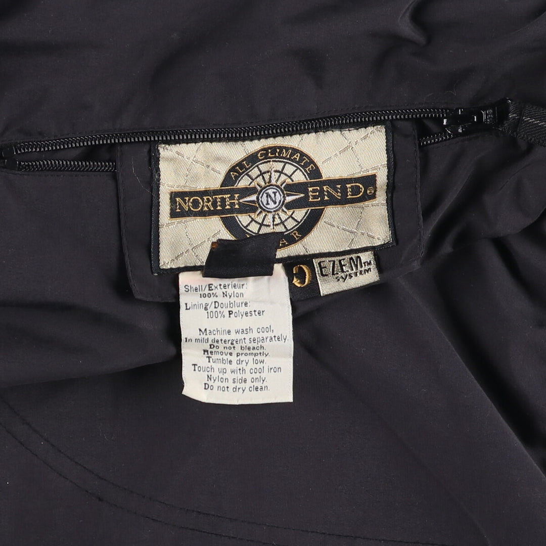 North End Reversible Nylon and Fleece Vest, Men's XL Nylon black type Vintage Second Hand